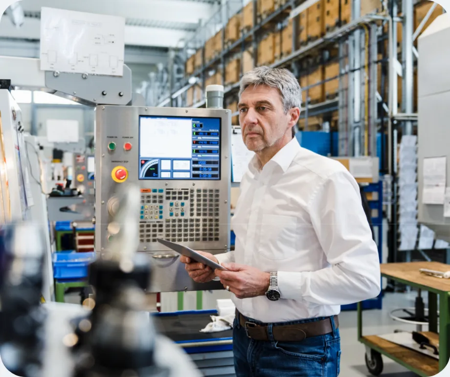 Toplink buyer inspecting goods in a factory