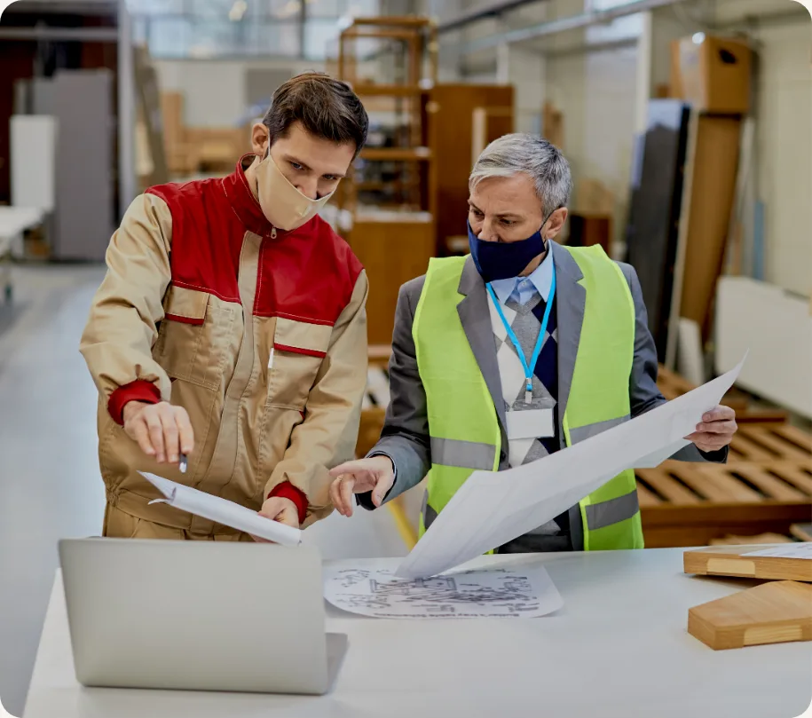 Toplink buyers reviewing a jewellery order with a factory